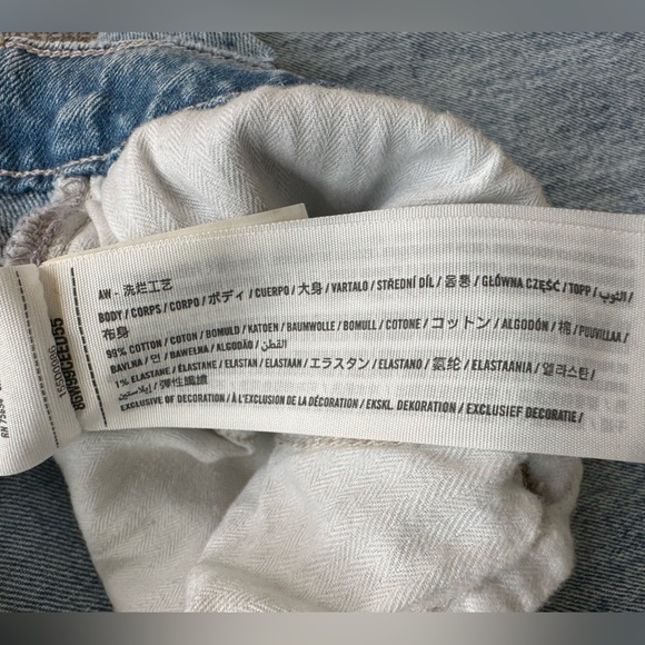 Abercrombie and Fitch 90s straight leg Ultra high-rise cross button jeans 28/6R - Picture 7 of 14